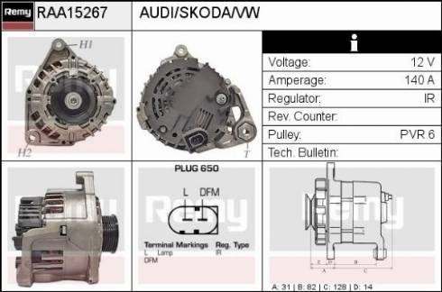 Remy RAA15267 - Alternator www.molydon.hr