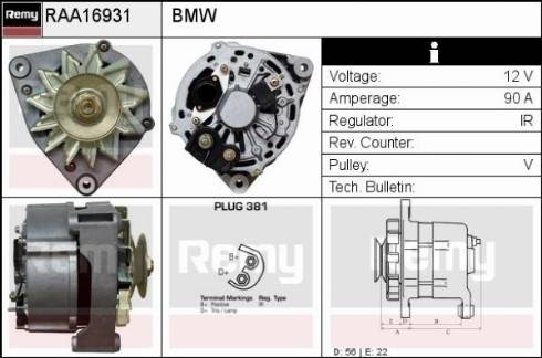 Remy RAA16931 - Alternator www.molydon.hr