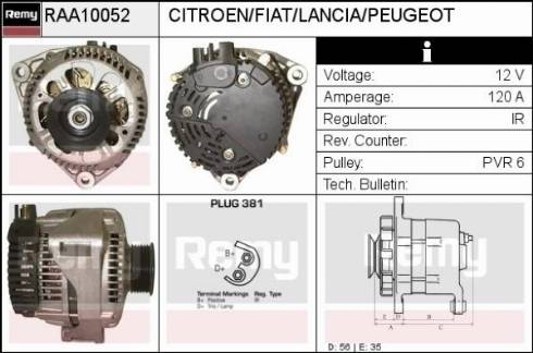 Remy RAA10052 - Alternator www.molydon.hr