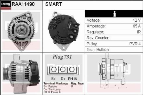 Remy RAA11490 - Alternator www.molydon.hr