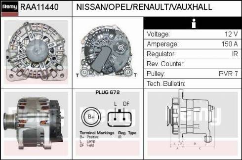 Remy RAA11440 - Alternator www.molydon.hr