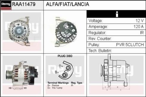 Remy RAA11479 - Alternator www.molydon.hr