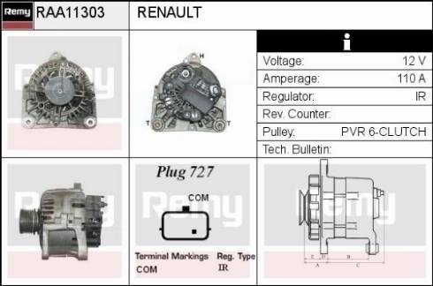 Remy RAA11303 - Alternator www.molydon.hr