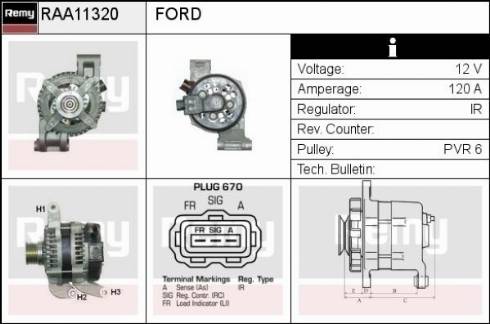 Remy RAA11320 - Alternator www.molydon.hr