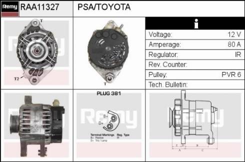 Remy RAA11327 - Alternator www.molydon.hr