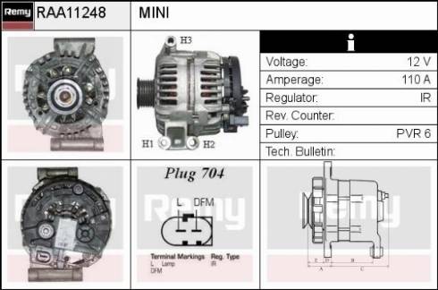 Remy RAA11248 - Alternator www.molydon.hr