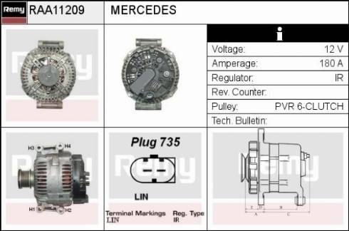 Remy RAA11209 - Alternator www.molydon.hr