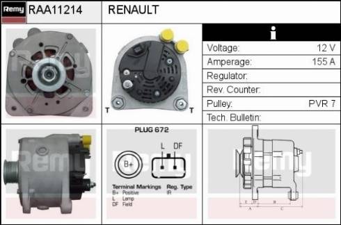 Remy RAA11214 - Alternator www.molydon.hr