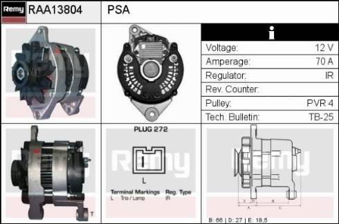 Remy RAA13804 - Alternator www.molydon.hr