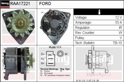 Remy RAA17221 - Alternator www.molydon.hr