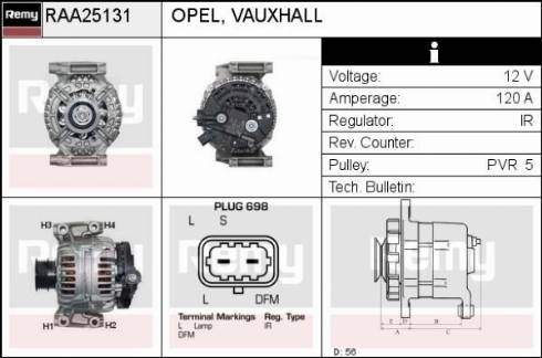 Remy RAA25131 - Alternator www.molydon.hr