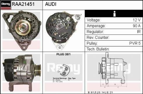 Remy RAA21451 - Alternator www.molydon.hr