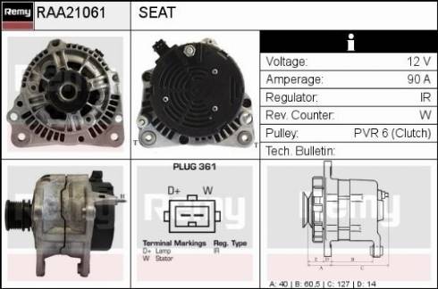 Remy RAA21061 - Alternator www.molydon.hr