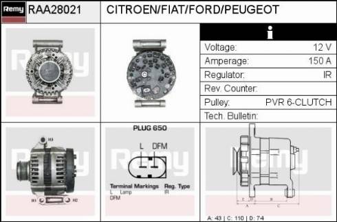 Remy RAA28021 - Alternator www.molydon.hr