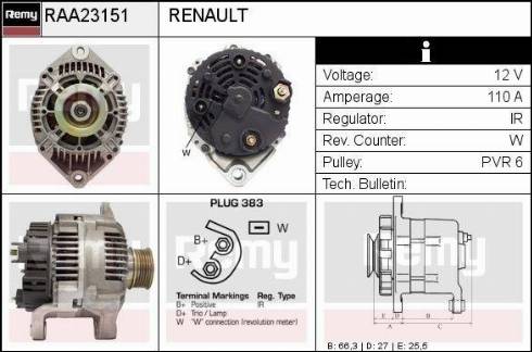 Remy RAA23151 - Alternator www.molydon.hr