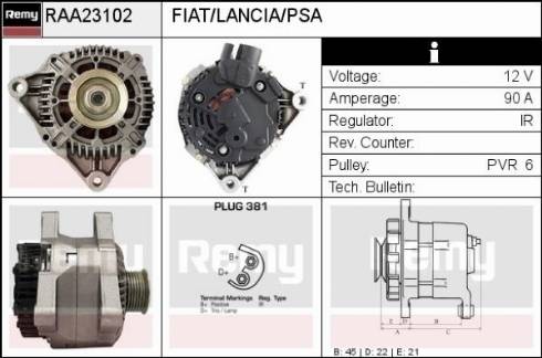 Remy RAA23102 - Alternator www.molydon.hr