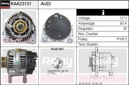 Remy RAA23131 - Alternator www.molydon.hr