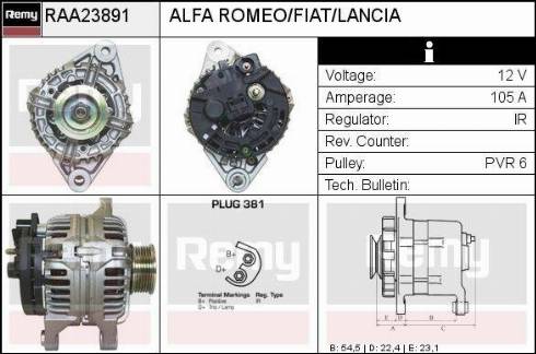 Remy RAA23891 - Alternator www.molydon.hr