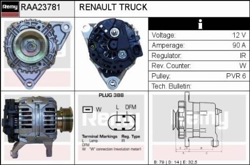 Remy RAA23781 - Alternator www.molydon.hr