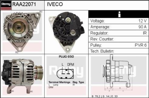 Remy RAA22071 - Alternator www.molydon.hr