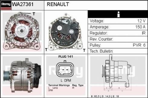 Remy RAA27361 - Alternator www.molydon.hr