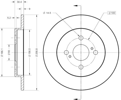 Remy RAD1452C - Kočioni disk www.molydon.hr