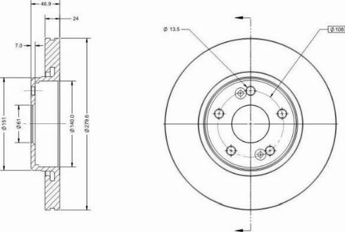 Remy RAD1457C - Kočioni disk www.molydon.hr