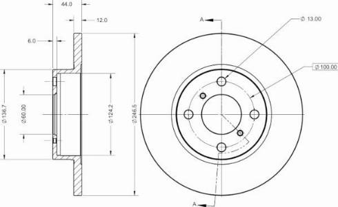 Remy RAD1460C - Kočioni disk www.molydon.hr