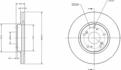 Remy RAD1557C - Kočioni disk www.molydon.hr