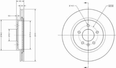 Remy RAD1659C - Kočioni disk www.molydon.hr