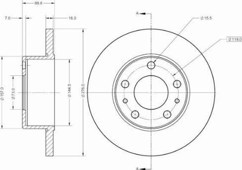 Remy RAD1660C - Kočioni disk www.molydon.hr