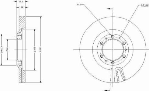 Remy RAD1671C - Kočioni disk www.molydon.hr