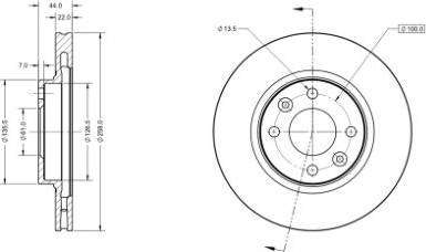 Remy RAD1095C - Kočioni disk www.molydon.hr