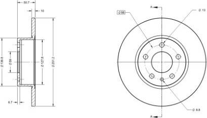 Remy RAD1045C - Kočioni disk www.molydon.hr