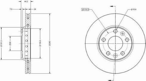 Remy RAD1055C - Kočioni disk www.molydon.hr