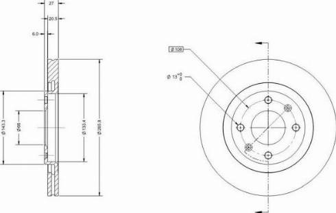 Remy RAD1060C - Kočioni disk www.molydon.hr