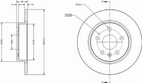 Remy RAD1075C - Kočioni disk www.molydon.hr