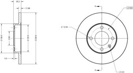 Remy RAD1145C - Kočioni disk www.molydon.hr