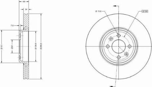 Remy RAD1148C - Kočioni disk www.molydon.hr