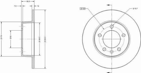 Remy RAD1155C - Kočioni disk www.molydon.hr