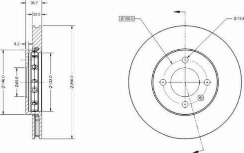 Remy RAD1164C - Kočioni disk www.molydon.hr