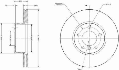 Remy RAD1161C - Kočioni disk www.molydon.hr