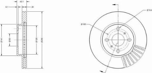 Remy RAD1106C - Kočioni disk www.molydon.hr