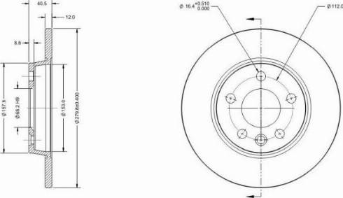 Remy RAD1186C - Kočioni disk www.molydon.hr