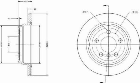 Remy RAD1181C - Kočioni disk www.molydon.hr