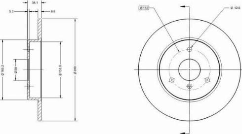 Remy RAD1135C - Kočioni disk www.molydon.hr