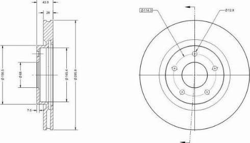 Remy RAD1171C - Kočioni disk www.molydon.hr