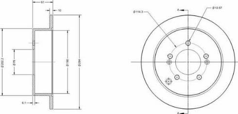 Remy RAD1355C - Kočioni disk www.molydon.hr