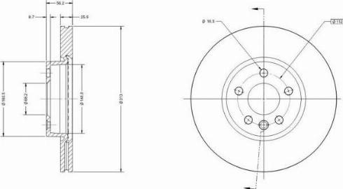 Remy RAD1353C - Kočioni disk www.molydon.hr