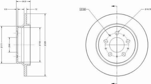 Remy RAD1357C - Kočioni disk www.molydon.hr